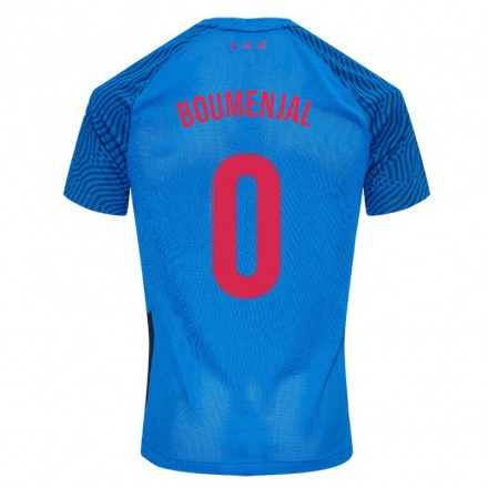 Hombre Fútbol Camiseta Achraf Boumenjal #0 Cielo Azul 2ª Equipación 2021/22 La Camisa Chile