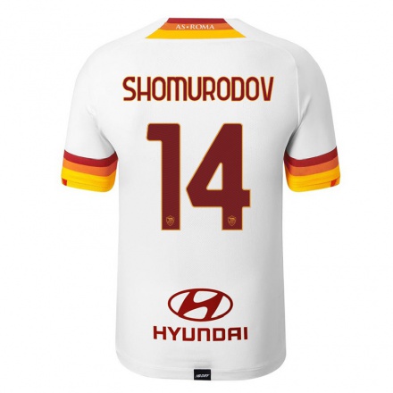 Hombre Fútbol Camiseta Eldor Shomurodov #14 Blanco 2ª Equipación 2021/22 La Camisa Chile