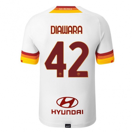 Hombre Fútbol Camiseta Amadou Diawara #42 Blanco 2ª Equipación 2021/22 La Camisa Chile