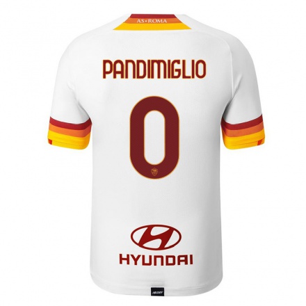Hombre Fútbol Camiseta Giulio Pandimiglio #0 Blanco 2ª Equipación 2021/22 La Camisa Chile