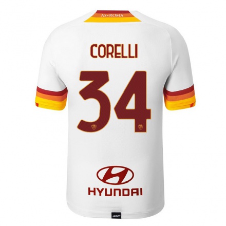 Hombre Fútbol Camiseta Alice Corelli #34 Blanco 2ª Equipación 2021/22 La Camisa Chile