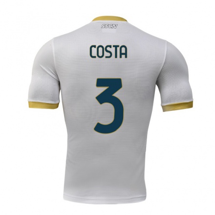 Hombre Fútbol Camiseta Filippo Costa #3 Gris 2ª Equipación 2021/22 La Camisa Chile