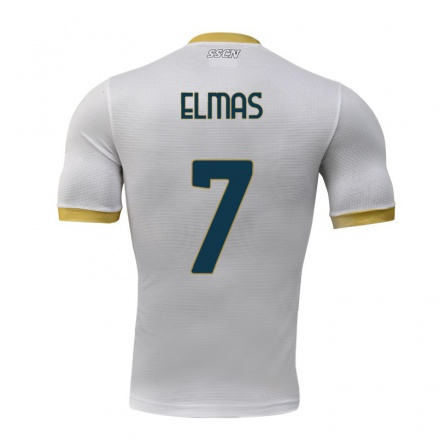 Hombre Fútbol Camiseta Eljif Elmas #7 Gris 2ª Equipación 2021/22 La Camisa Chile