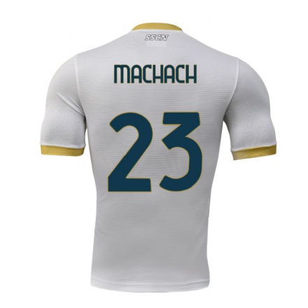 Hombre Fútbol Camiseta Zinedine Machach #23 Gris 2ª Equipación 2021/22 La Camisa Chile