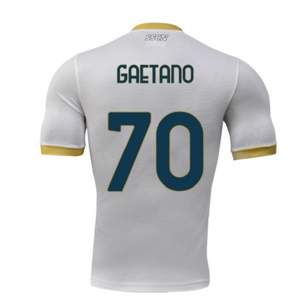 Hombre Fútbol Camiseta Gianluca Gaetano #70 Gris 2ª Equipación 2021/22 La Camisa Chile