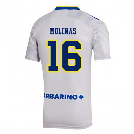Hombre Fútbol Camiseta Aaron Molinas #16 Gris 2ª Equipación 2021/22 La Camisa Chile