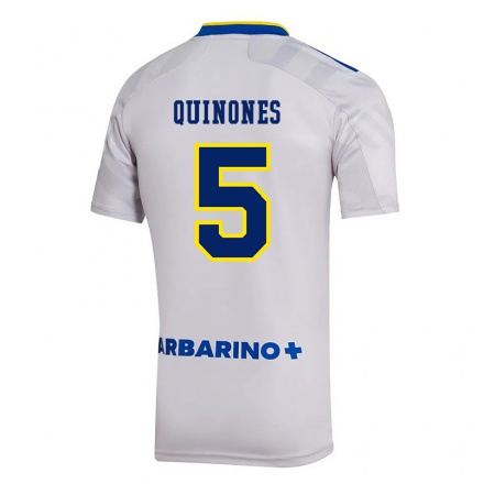 Hombre Fútbol Camiseta Florencia Quinones #5 Gris 2ª Equipación 2021/22 La Camisa Chile