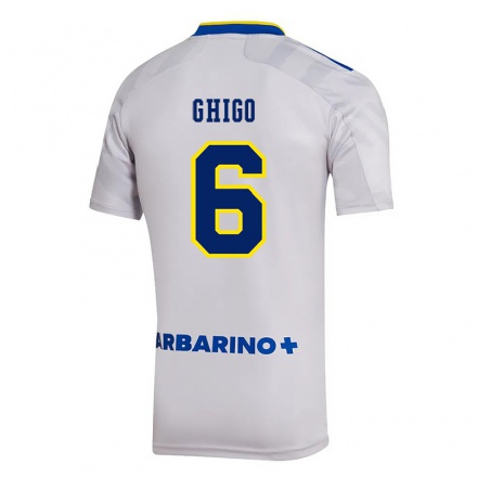 Hombre Fútbol Camiseta Cecilia Ghigo #6 Gris 2ª Equipación 2021/22 La Camisa Chile