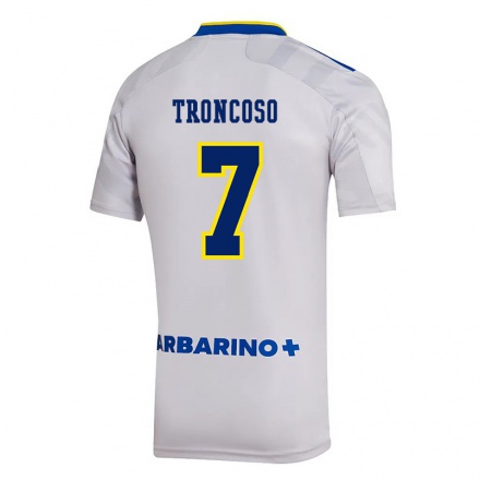 Hombre Fútbol Camiseta Carolina Troncoso #7 Gris 2ª Equipación 2021/22 La Camisa Chile