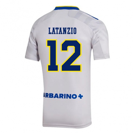 Hombre Fútbol Camiseta Florencia Latanzio #12 Gris 2ª Equipación 2021/22 La Camisa Chile