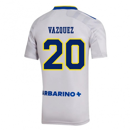 Hombre Fútbol Camiseta Constanza Vazquez #20 Gris 2ª Equipación 2021/22 La Camisa Chile