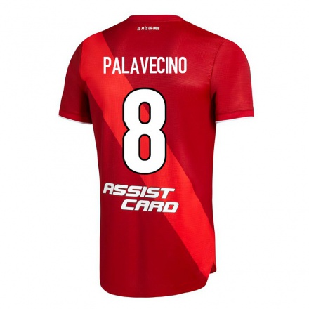 Hombre Fútbol Camiseta Agustin Palavecino #8 Rojo 2ª Equipación 2021/22 La Camisa Chile