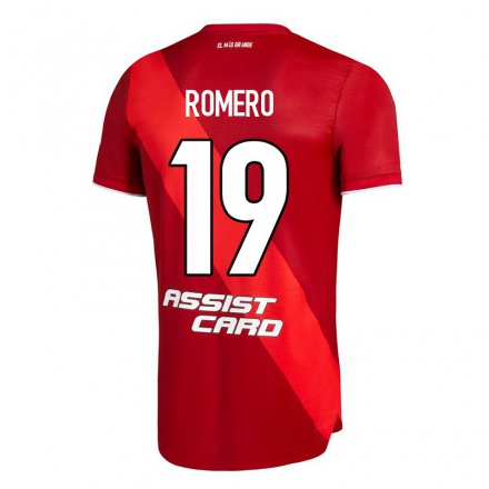 Hombre Fútbol Camiseta Braian Romero #19 Rojo 2ª Equipación 2021/22 La Camisa Chile