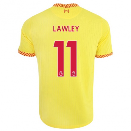 Hombre Fútbol Camiseta Melissa Lawley #11 Amarillo 3ª Equipación 2021/22 La Camisa Chile