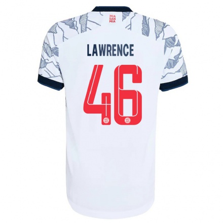 Hombre Fútbol Camiseta Jamie Lawrence #46 Gris Blanco 3ª Equipación 2021/22 La Camisa Chile