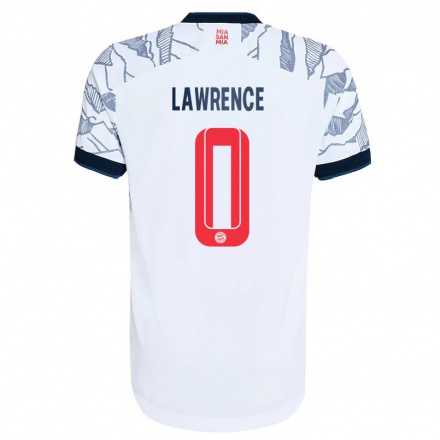 Hombre Fútbol Camiseta Jamie Lawrence #0 Gris Blanco 3ª Equipación 2021/22 La Camisa Chile