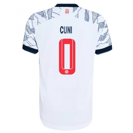 Hombre Fútbol Camiseta Marvin Cuni #0 Gris Blanco 3ª Equipación 2021/22 La Camisa Chile