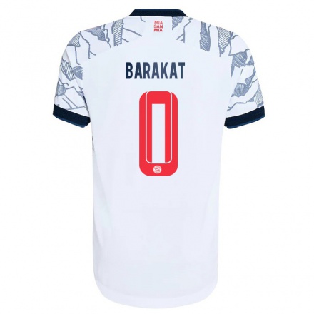 Hombre Fútbol Camiseta Liam Barakat #0 Gris Blanco 3ª Equipación 2021/22 La Camisa Chile