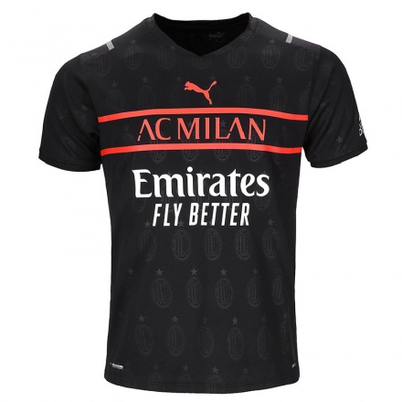 Hombre Fútbol Camiseta Zlatan Ibrahimovic #11 Negro 3ª Equipación 2021/22 La Camisa Chile