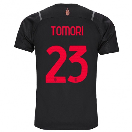 Hombre Fútbol Camiseta Fikayo Tomori #23 Negro 3ª Equipación 2021/22 La Camisa Chile