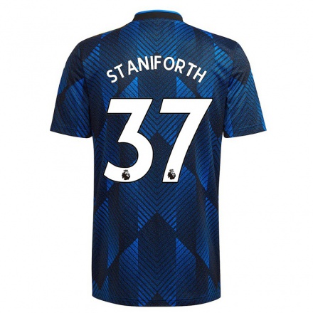 Hombre Fútbol Camiseta Lucy Staniforth #34 Azul Oscuro 3ª Equipación 2021/22 La Camisa Chile