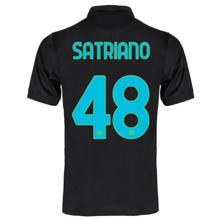 Hombre Fútbol Camiseta Martin Satriano #48 Negro 3ª Equipación 2021/22 La Camisa Chile
