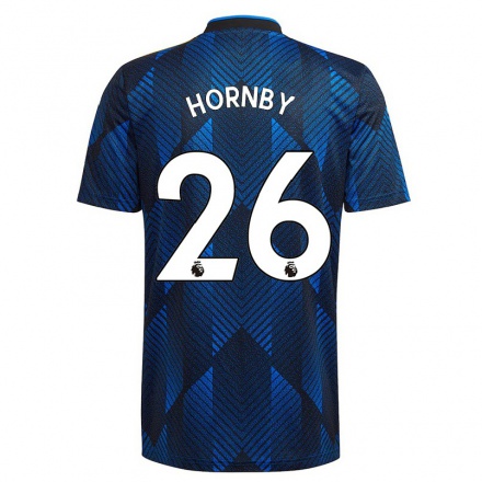 Hombre Fútbol Camiseta Megan Hornby #26 Azul Oscuro 3ª Equipación 2021/22 La Camisa Chile