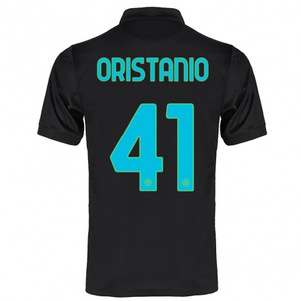 Hombre Fútbol Camiseta Gaetano Oristanio #41 Negro 3ª Equipación 2021/22 La Camisa Chile