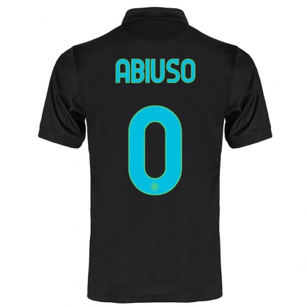 Hombre Fútbol Camiseta Fabio Abiuso #0 Negro 3ª Equipación 2021/22 La Camisa Chile
