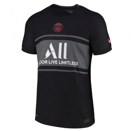Hombre Fútbol Camiseta Marquinhos #5 Negro 3ª Equipación 2021/22 La Camisa Chile
