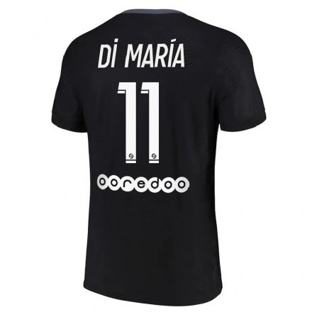 Hombre Fútbol Camiseta Angel Di Maria #11 Negro 3ª Equipación 2021/22 La Camisa Chile