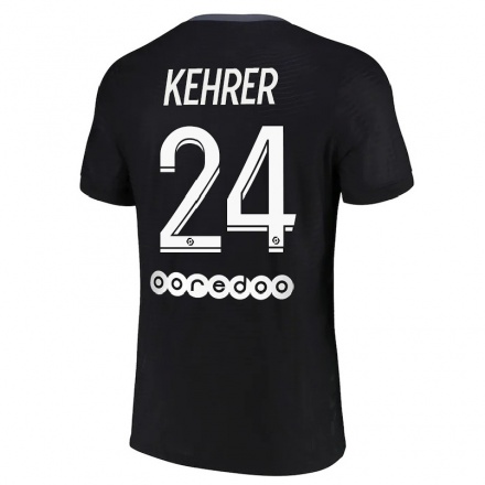 Hombre Fútbol Camiseta Thilo Kehrer #24 Negro 3ª Equipación 2021/22 La Camisa Chile