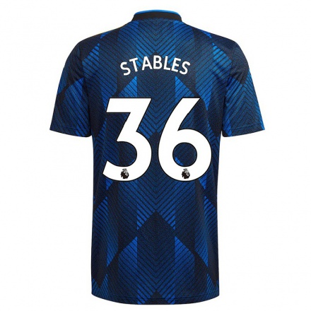 Hombre Fútbol Camiseta Fran Stables #36 Azul Oscuro 3ª Equipación 2021/22 La Camisa Chile