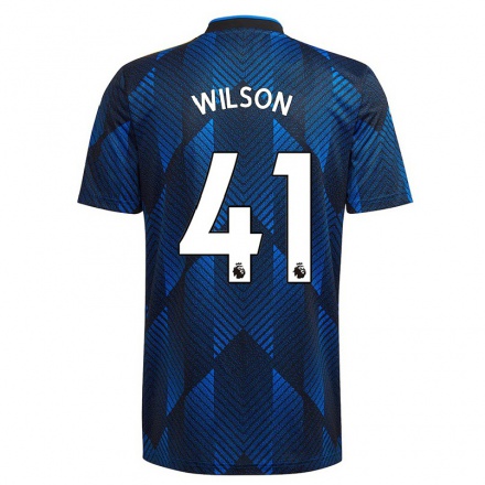 Hombre Fútbol Camiseta Emelia Wilson #41 Azul Oscuro 3ª Equipación 2021/22 La Camisa Chile
