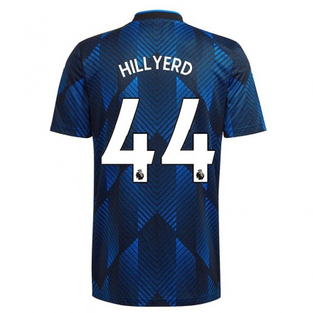 Hombre Fútbol Camiseta Sophie Hillyerd #44 Azul Oscuro 3ª Equipación 2021/22 La Camisa Chile
