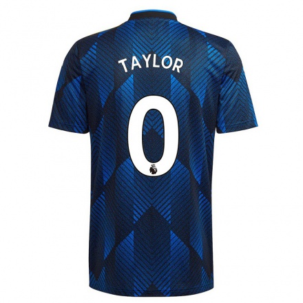 Hombre Fútbol Camiseta Emma Taylor #0 Azul Oscuro 3ª Equipación 2021/22 La Camisa Chile