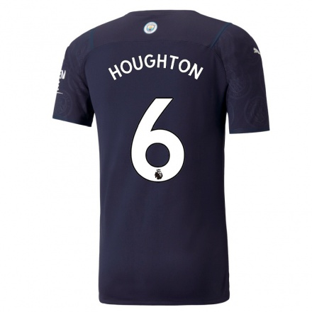 Hombre Fútbol Camiseta Steph Houghton #6 Azul Oscuro 3ª Equipación 2021/22 La Camisa Chile
