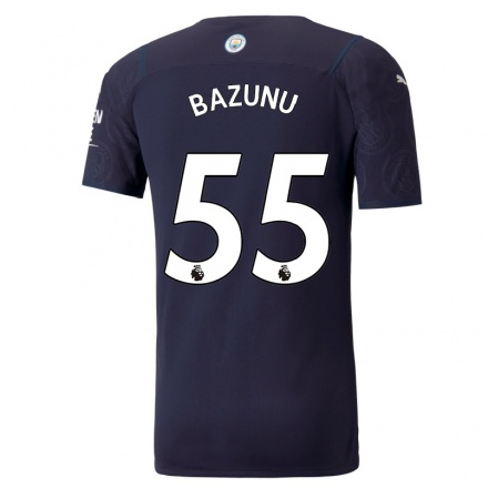 Hombre Fútbol Camiseta Gavin Bazunu #55 Azul Oscuro 3ª Equipación 2021/22 La Camisa Chile