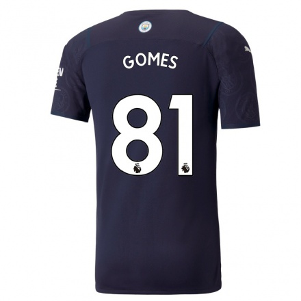 Hombre Fútbol Camiseta Claudio Gomes #81 Azul Oscuro 3ª Equipación 2021/22 La Camisa Chile