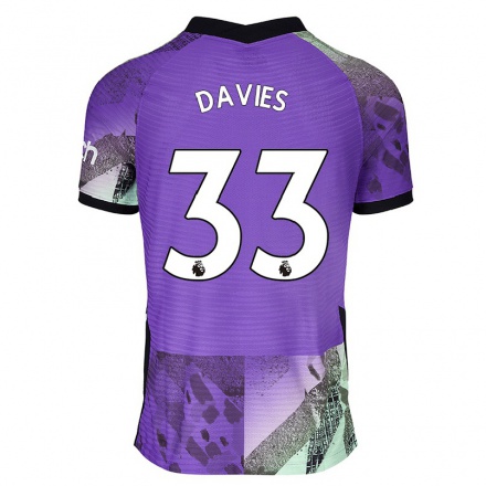 Hombre Fútbol Camiseta Ben Davies #33 Violeta 3ª Equipación 2021/22 La Camisa Chile