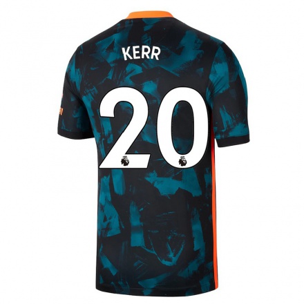 Hombre Fútbol Camiseta Sam Kerr #20 Azul Oscuro 3ª Equipación 2021/22 La Camisa Chile