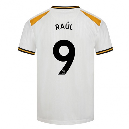 Hombre Fútbol Camiseta Raul Jimenez #9 Blanco Amarillo 3ª Equipación 2021/22 La Camisa Chile