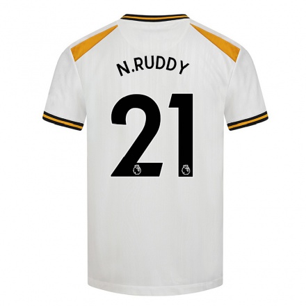 Hombre Fútbol Camiseta John Ruddy #21 Blanco Amarillo 3ª Equipación 2021/22 La Camisa Chile