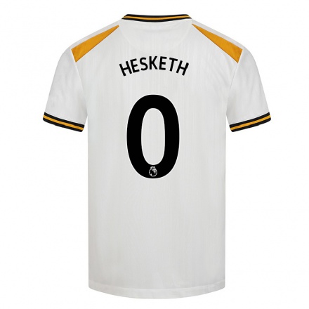 Hombre Fútbol Camiseta Owen Hesketh #0 Blanco Amarillo 3ª Equipación 2021/22 La Camisa Chile