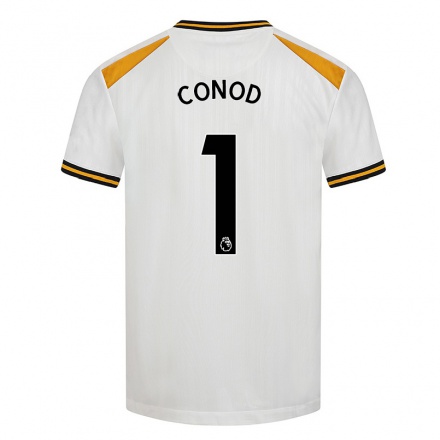 Hombre Fútbol Camiseta Millie Conod #1 Blanco Amarillo 3ª Equipación 2021/22 La Camisa Chile