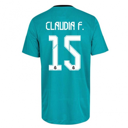 Hombre Fútbol Camiseta Claudia Florentino #15 Verde Claro 3ª Equipación 2021/22 La Camisa Chile