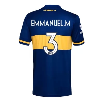 Hombre Fútbol Camiseta Emmanuel Mas #3 1ª Equipación Azul Real 2020/21 La Camisa Chile