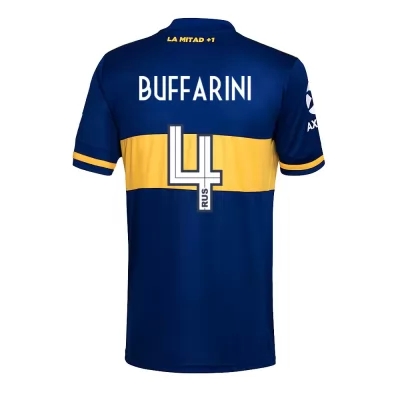 Hombre Fútbol Camiseta Julio Buffarini #4 1ª Equipación Azul Real 2020/21 La Camisa Chile