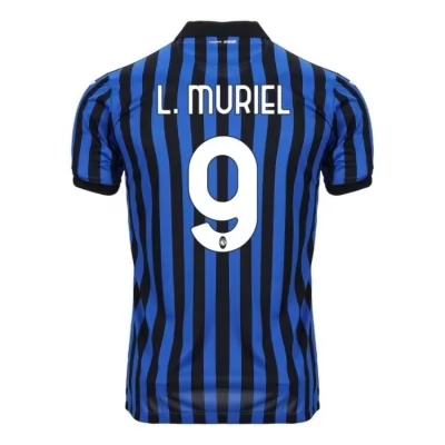 Hombre Fútbol Camiseta Luis Muriel #9 1ª Equipación Azul Negro 2020/21 La Camisa Chile
