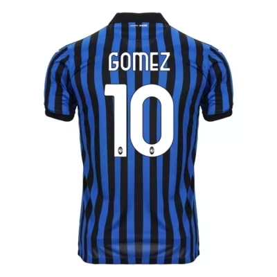 Hombre Fútbol Camiseta Papu Gomez #10 1ª Equipación Azul Negro 2020/21 La Camisa Chile